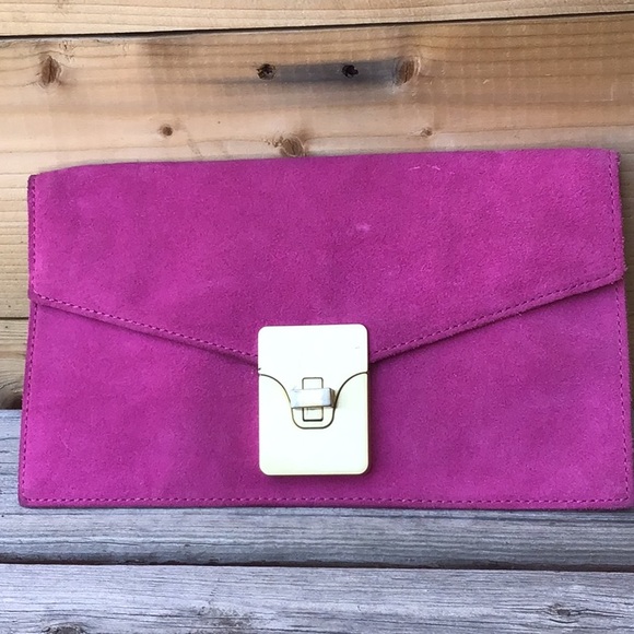 Suede Envelope Clutch - Picture 1 of 2
